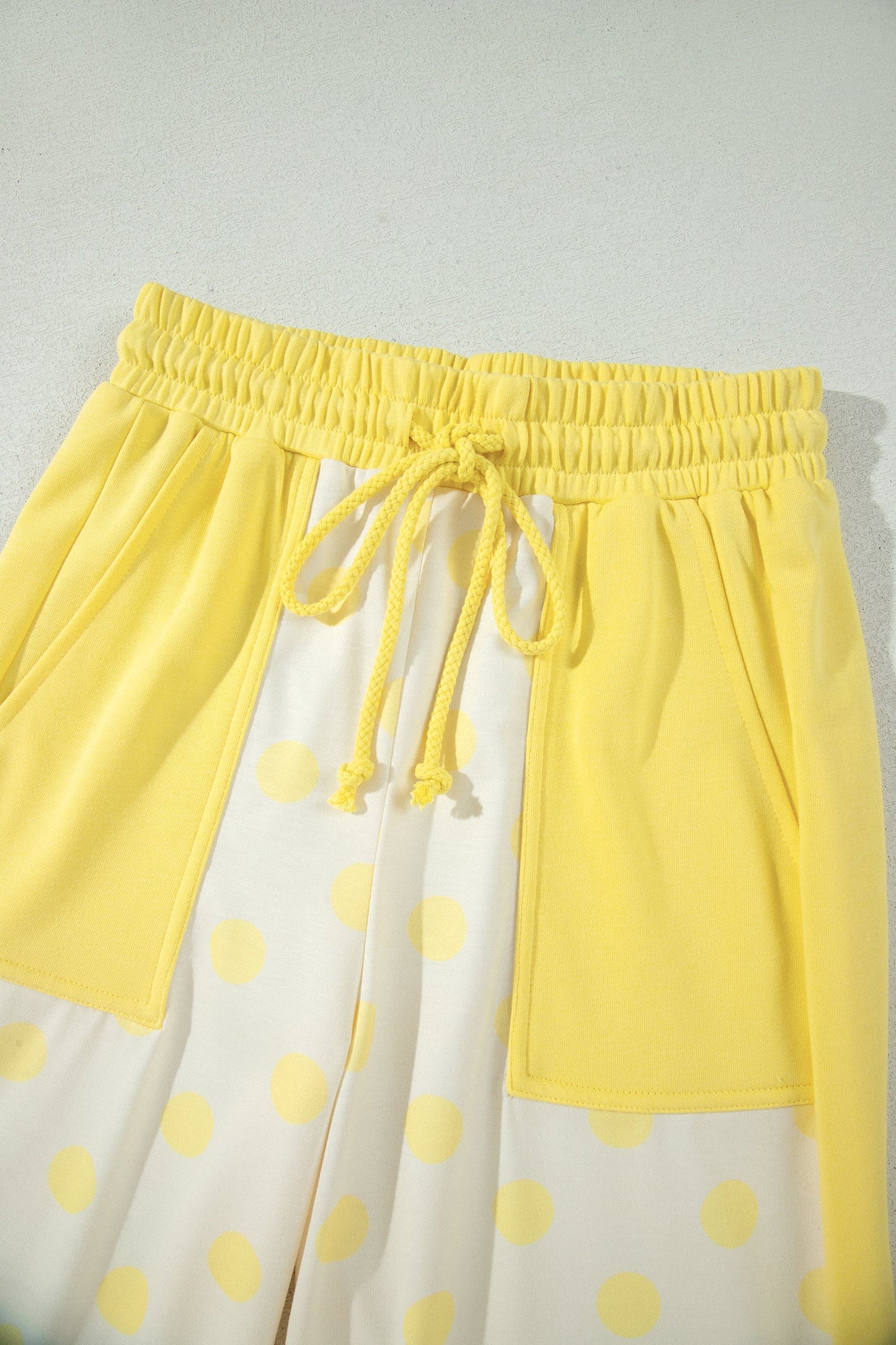 Patchwork Wide Leg Pant Set
