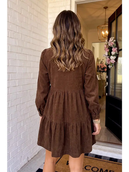 Sweetheart Corduroy Dress