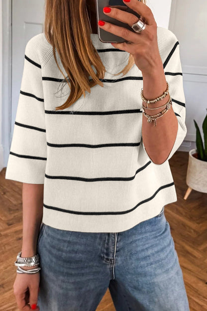 Black Stripe Top
