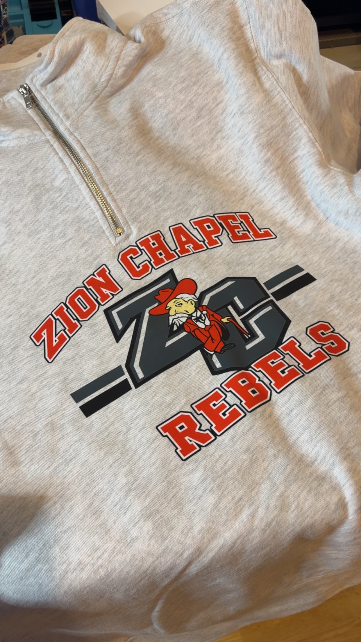 Custom Mascot Quarter Zip