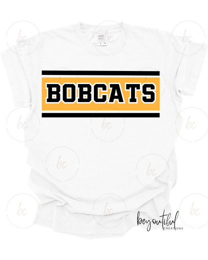 Black Bobcats Stripes