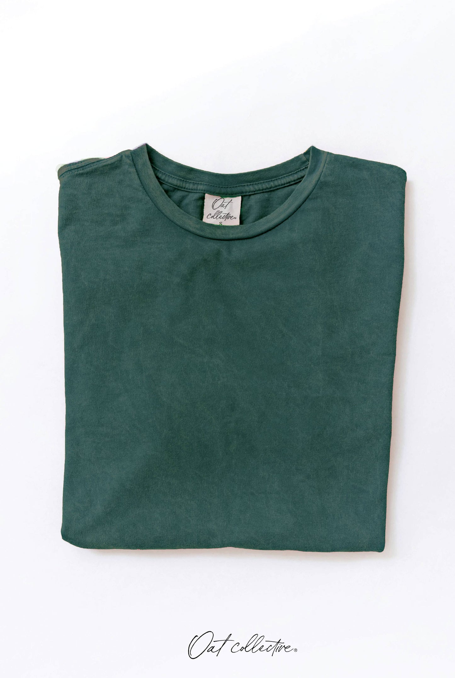 Basic Blank Mineral Washed Graphic Tee: GOLDEN