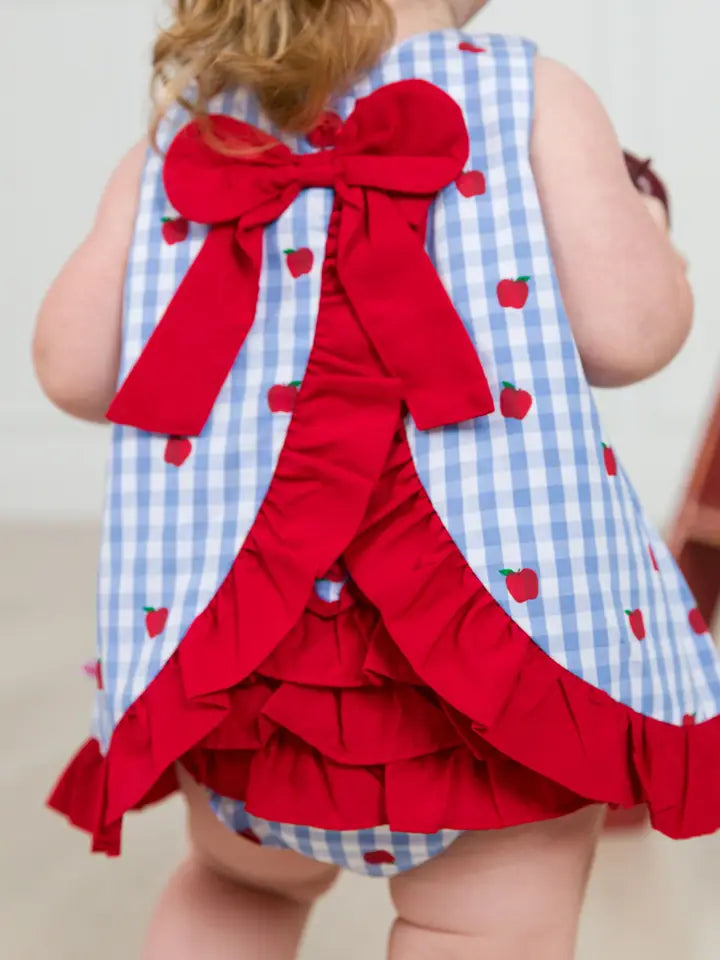 Apple Orchard Gingham Ruffle Set