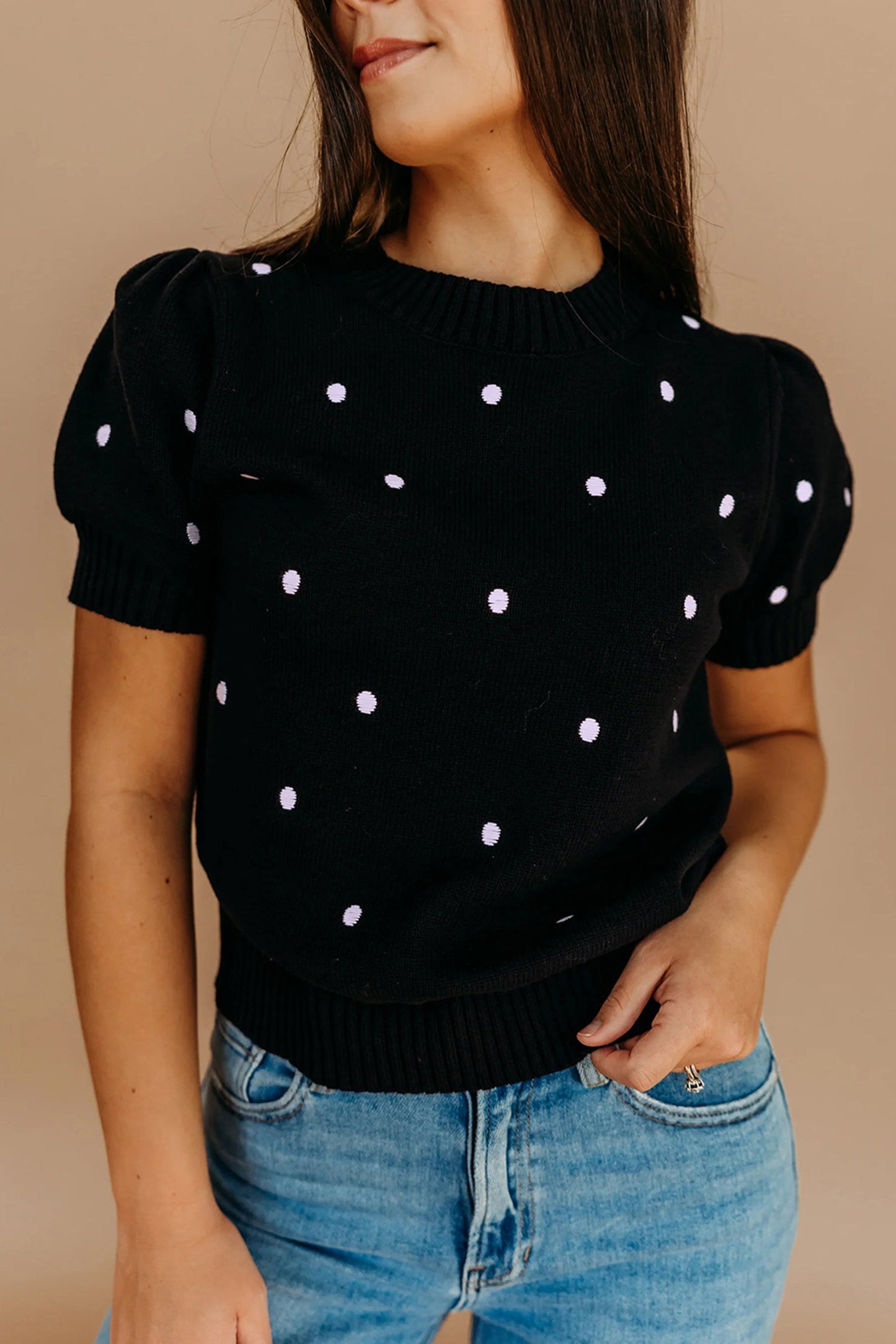 Bubble Short Sleeve Sweater