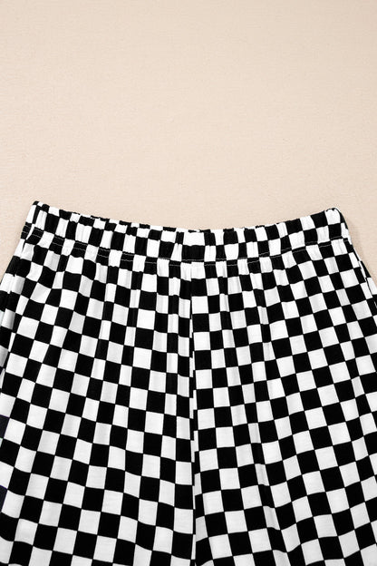 Checker Short Sleeve Tee & Pants Set