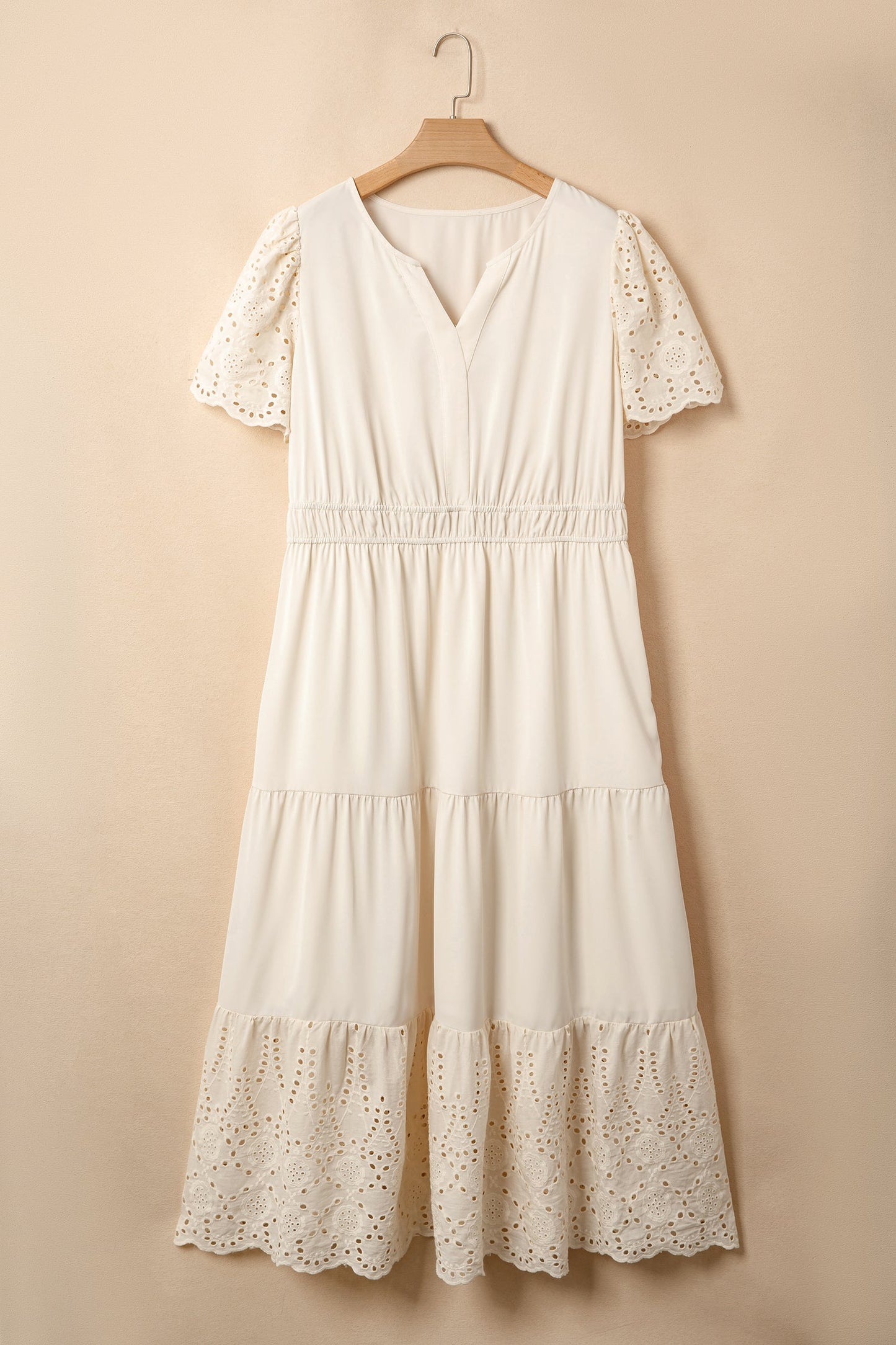 Eyelet Patchwork Dress