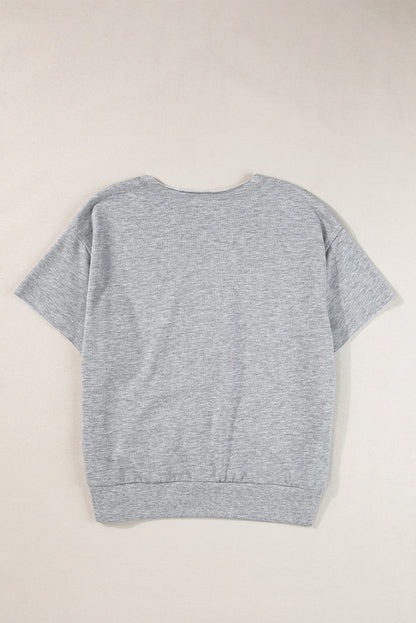 USA Patch Lettering Tee
