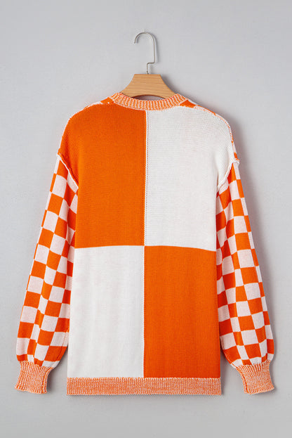 Checker Cardigan