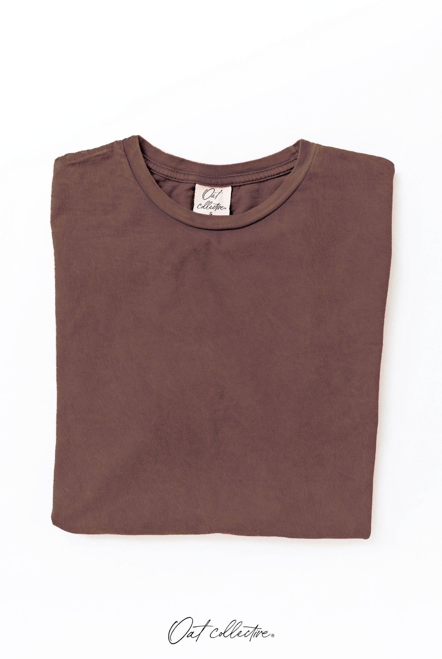 Basic Blank Mineral Washed Graphic Tee: GOLDEN