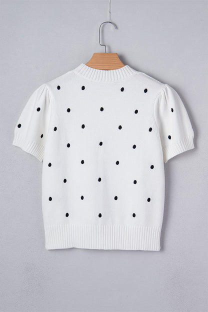 Bubble Short Sleeve Sweater