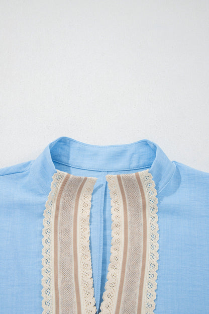 Lace Trim Blouse