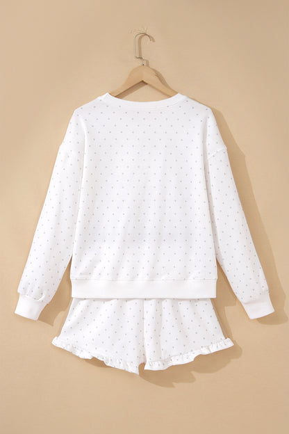 Polka Dot Side Stripe Detail Set