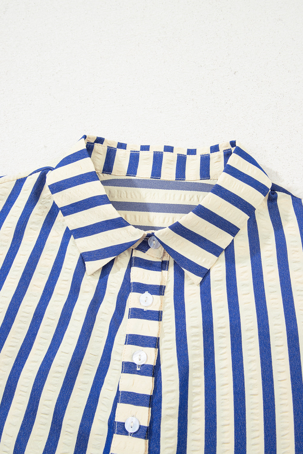 Stripe Buttoned Pocket Dress