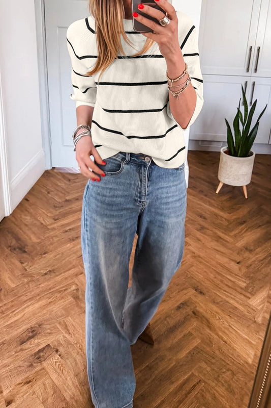 Black Stripe Top