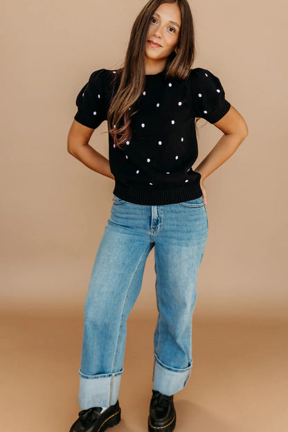 Bubble Short Sleeve Sweater