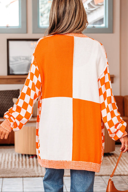 Checker Cardigan