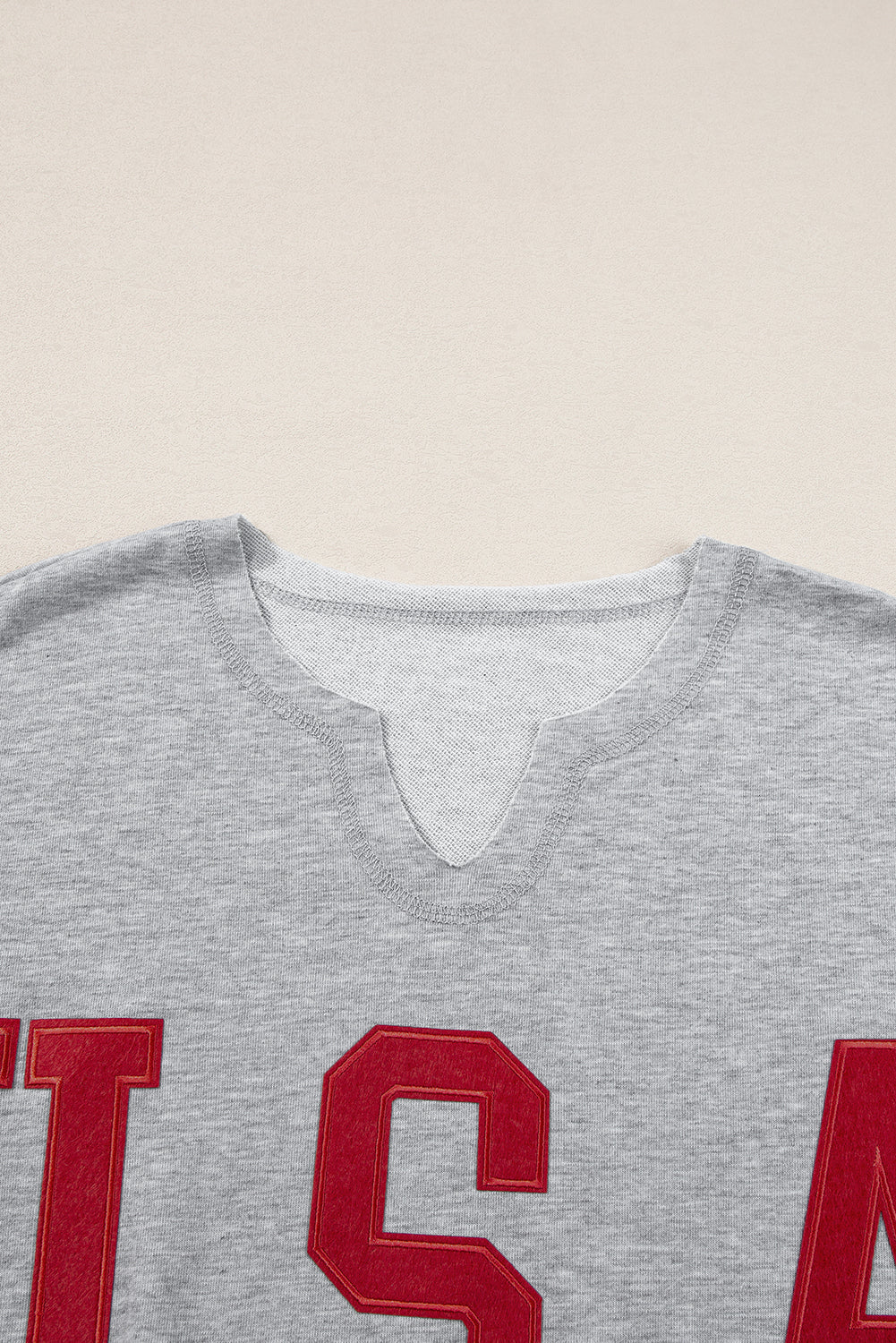 USA Patch Lettering Tee