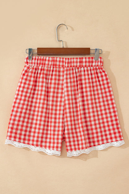 Gingham Hem Shorts