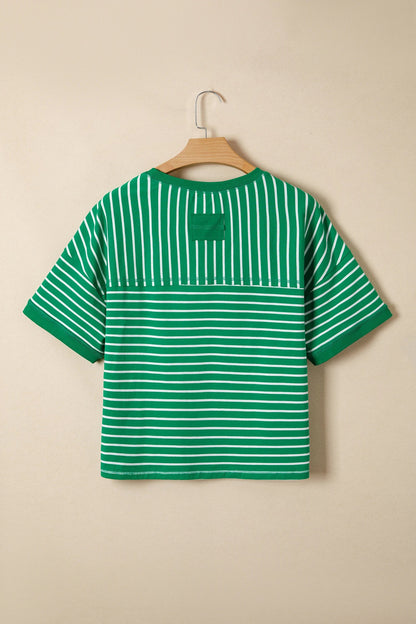 Stripe Ribbed Tee
