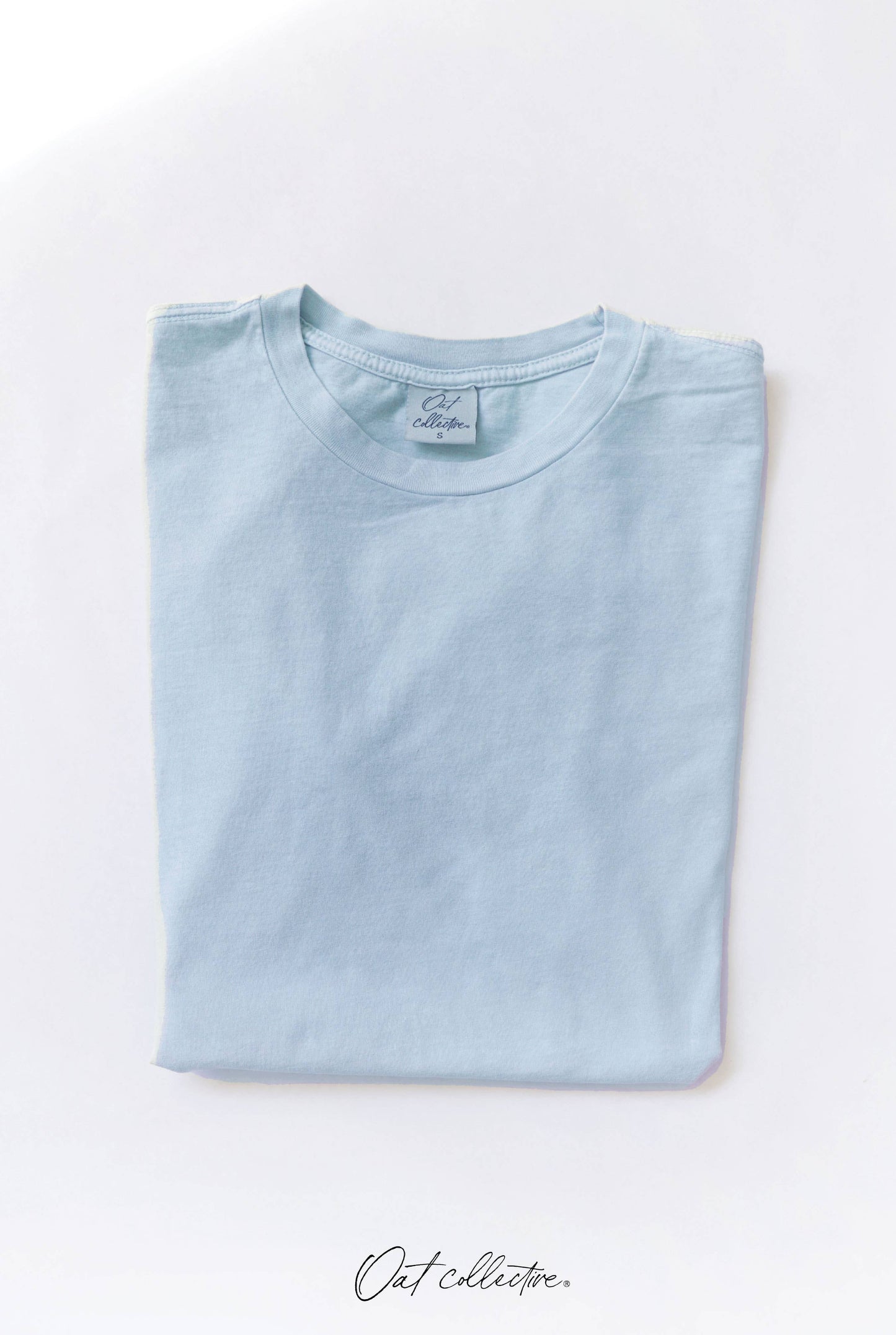 Basic Blank Mineral Washed Graphic Tee: GOLDEN