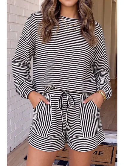Cozy Stripe Knit Set