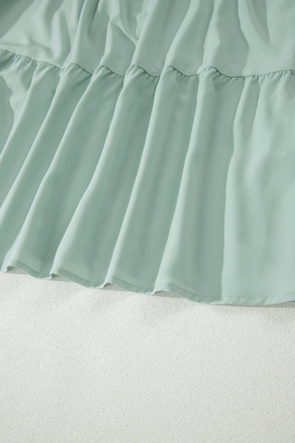 Puff Sleeve Tiered Maxi Dress
