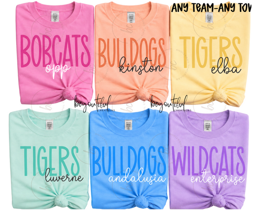 TWO TONED MASCOT TEES