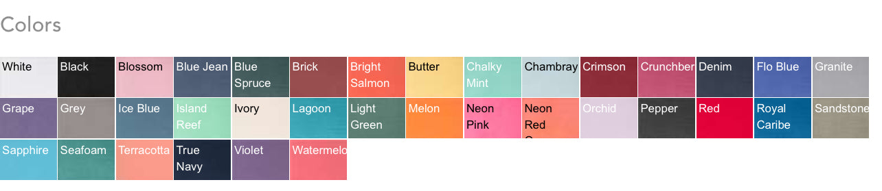 Initial Comfort Color Tanks