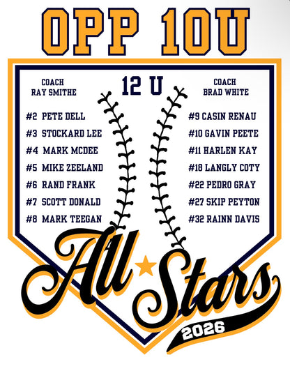 10U Drifit Roster Tee
