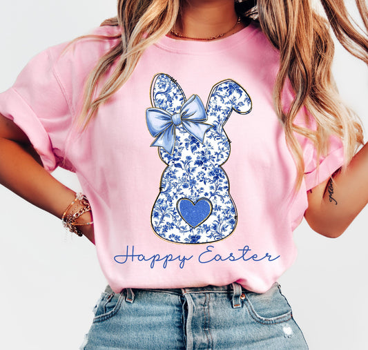 Happy Easter Blue Floral