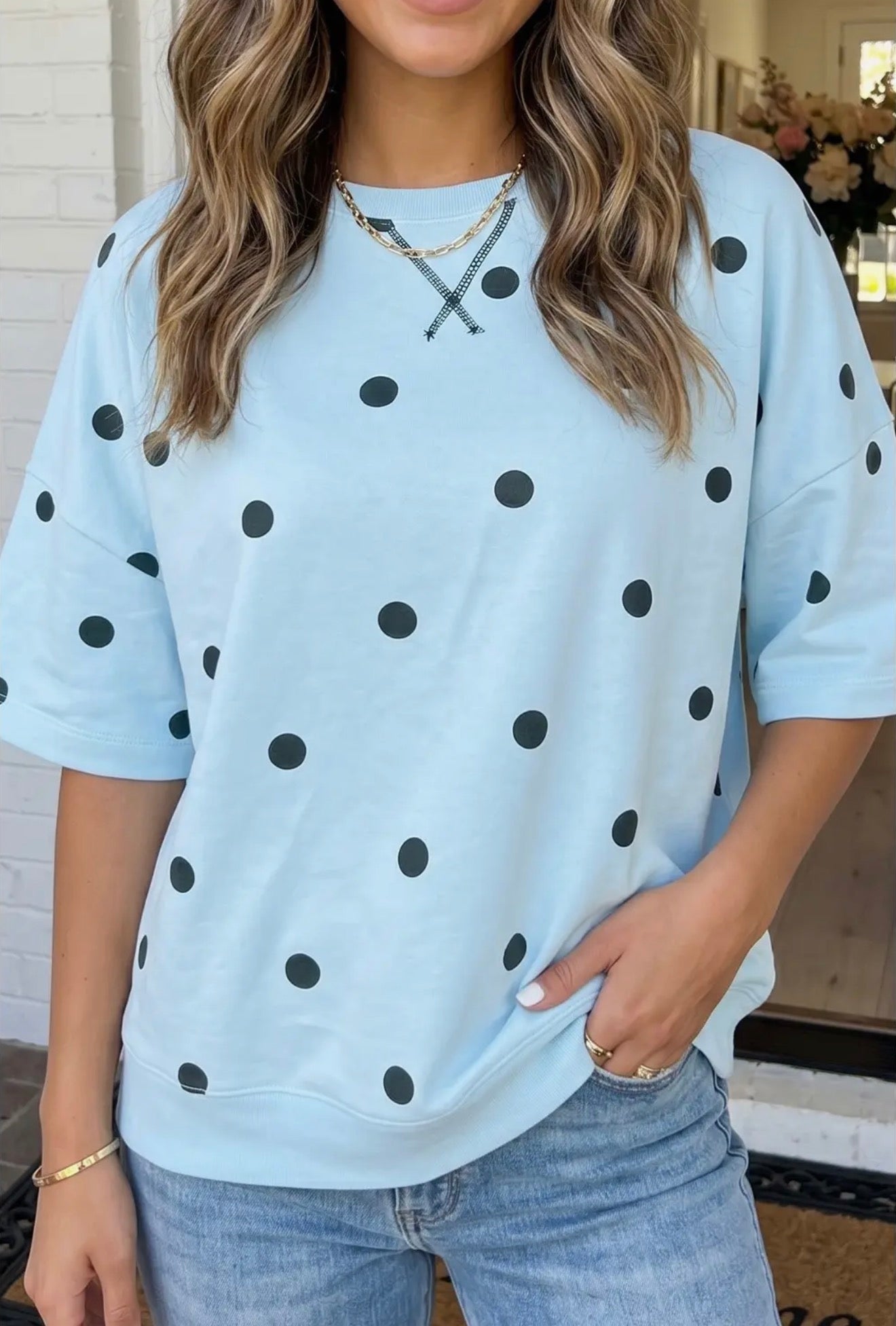 Retro Crossed Seam Oversize Tee