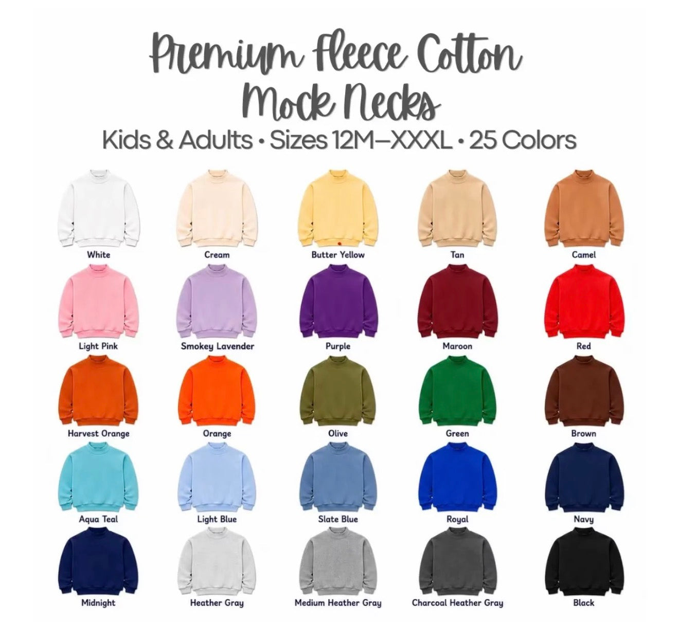 Custom Mock Neck Sweatshirt