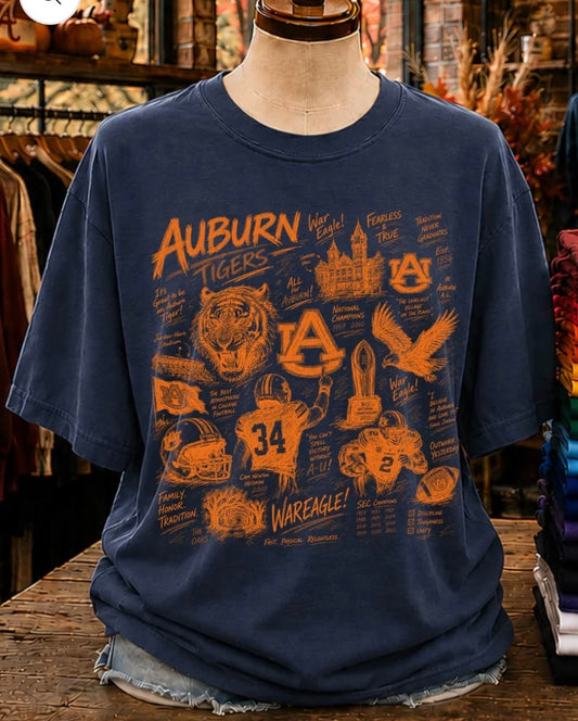 Auburn Collage Tee