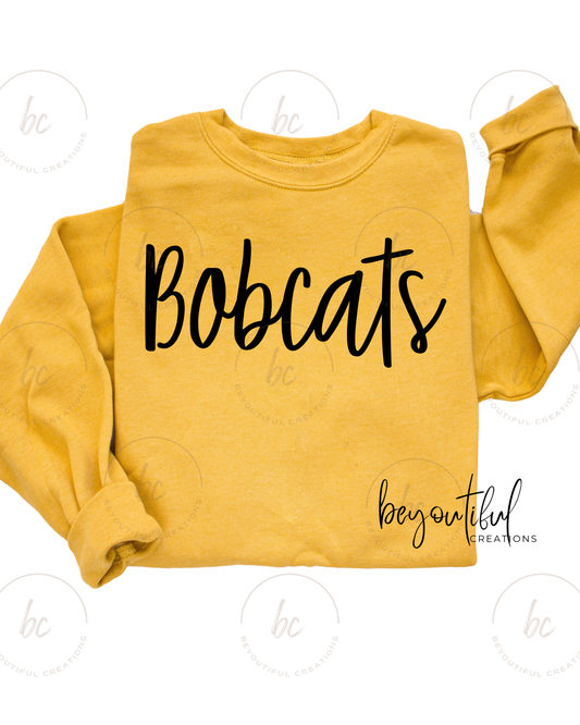 Youth Bobcats Script Sweatshirt