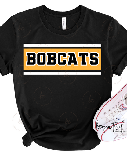 Black Bobcats Stripes