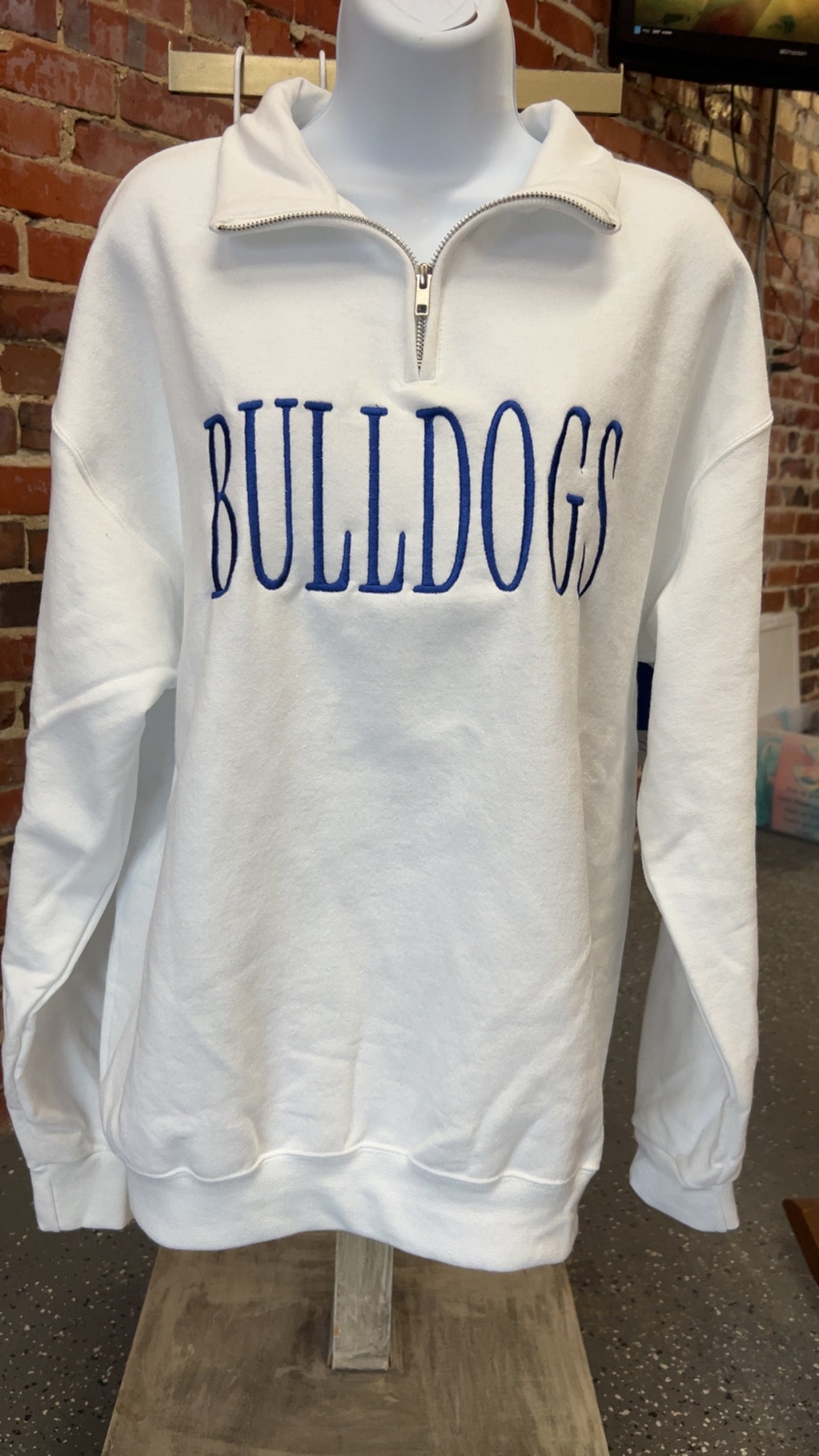 Custom Mascot Quarter Zip with Pockets