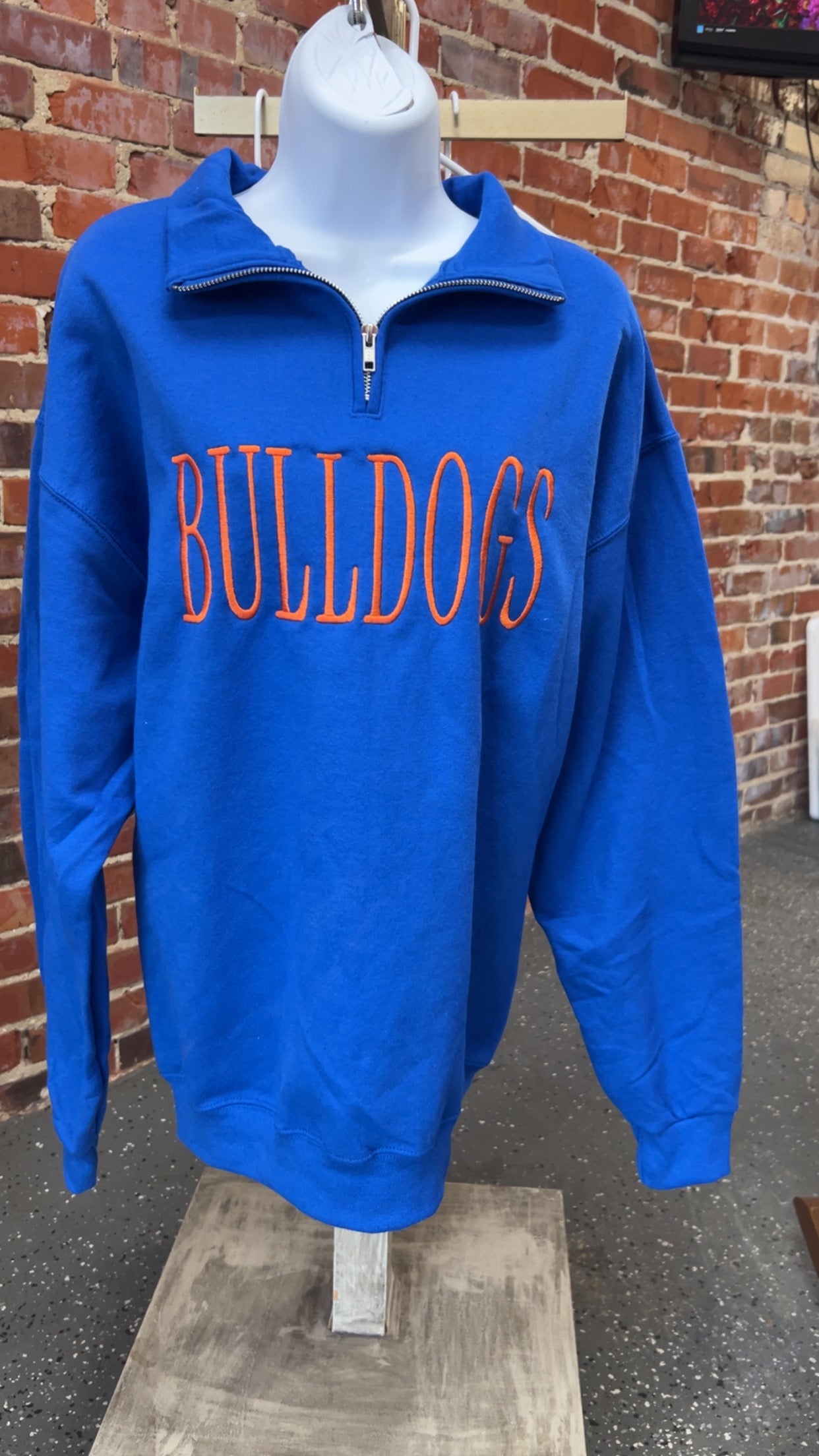 Custom Mascot Quarter Zip with Pockets