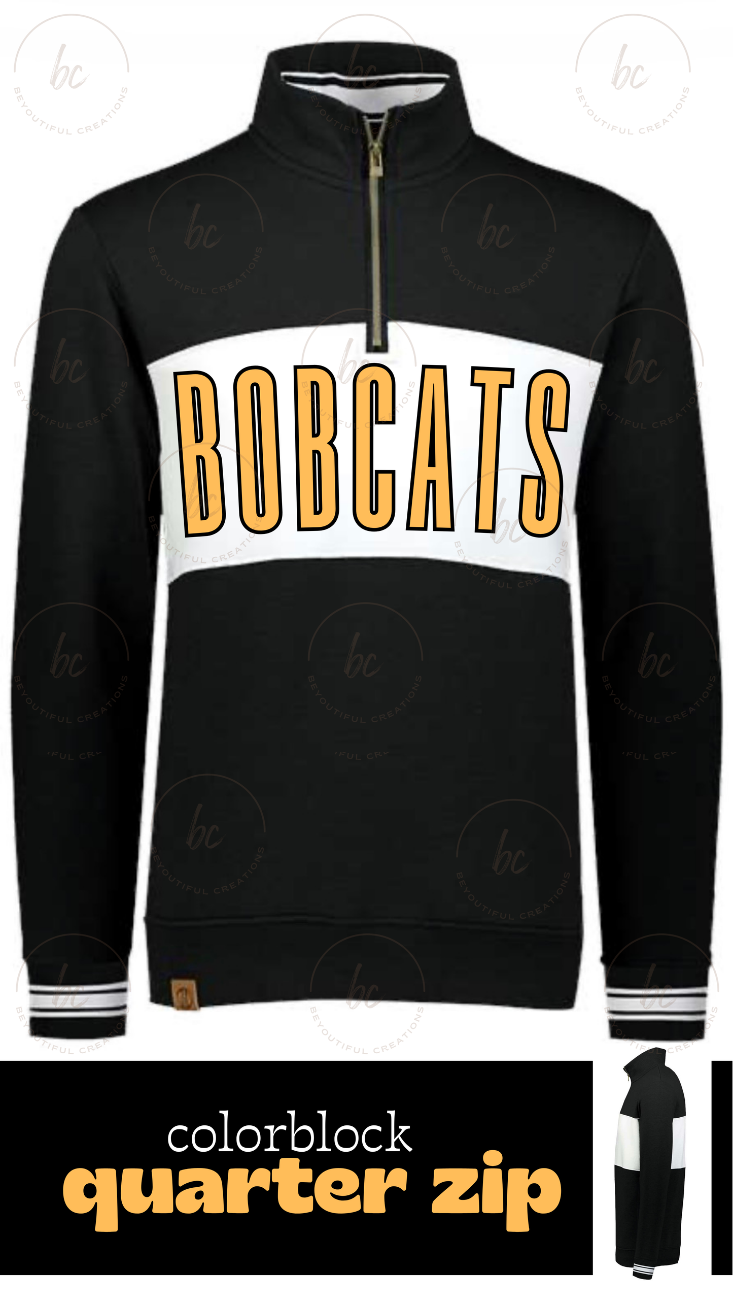 Custom Colorblock Quarter Zip