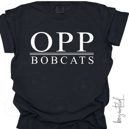 Simple Mascot on Black Tee