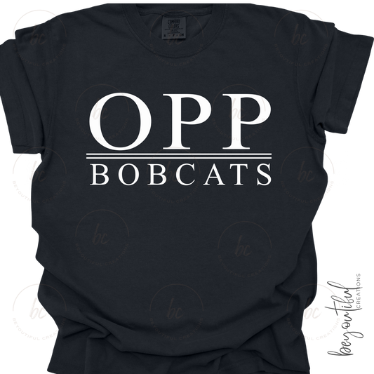 Simple Mascot on Black Tee