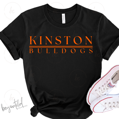 Simple Mascot on Black Tee