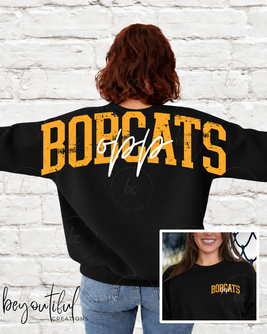 Oversized Mascot Quarter Zip/Sweatshirt