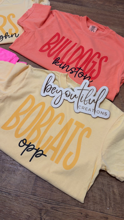 TWO TONED MASCOT TEES