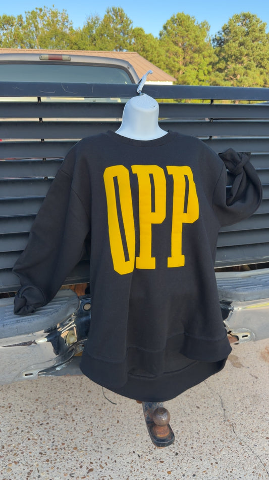 Raw Hem Custom Puff Sweatshirt