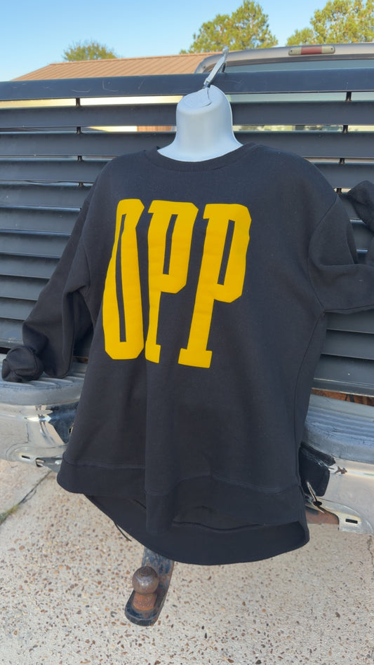 Raw Hem Custom Puff Sweatshirt