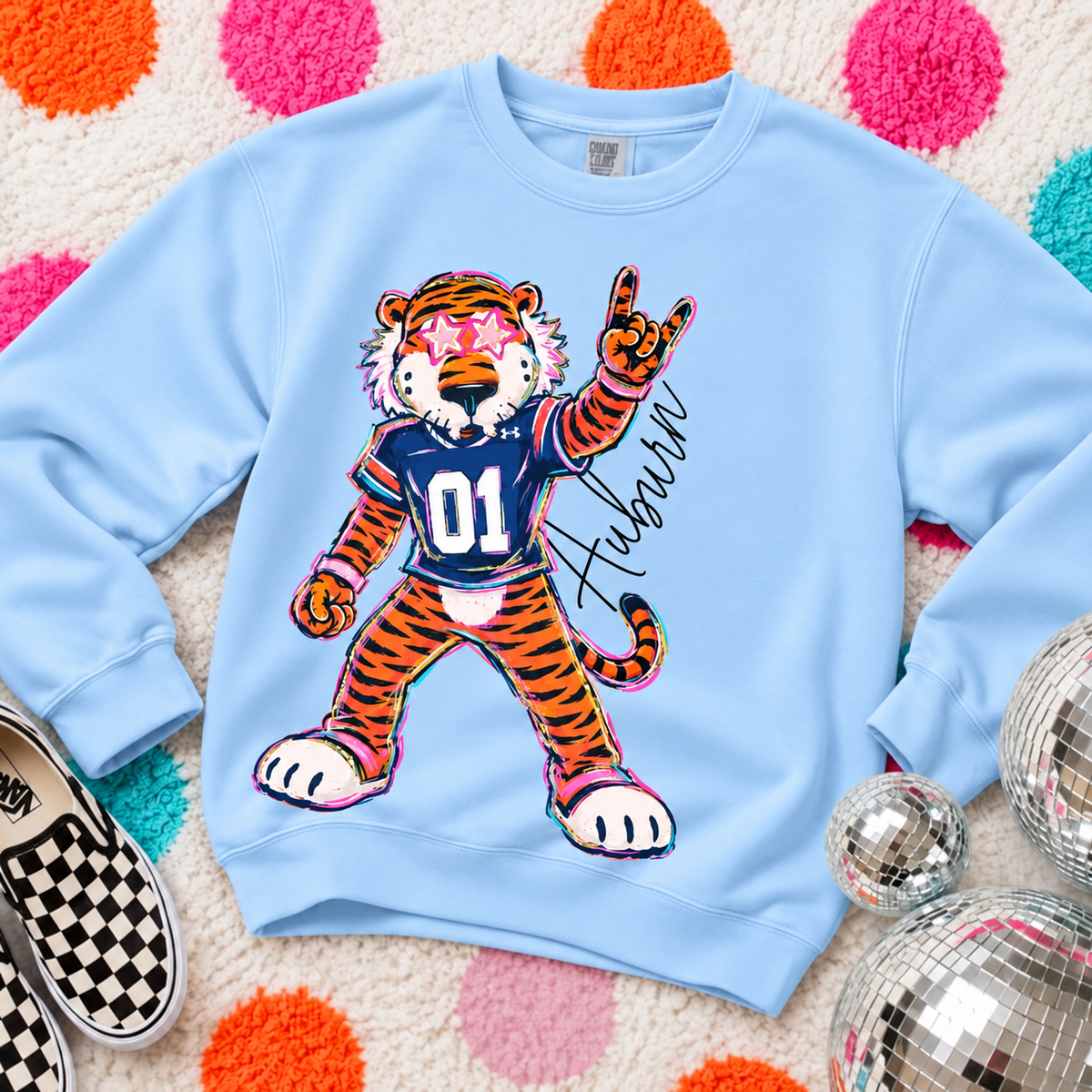 Rockin Auburn Mascot Tee