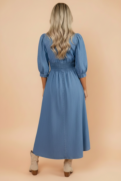 Denim Midi Dress