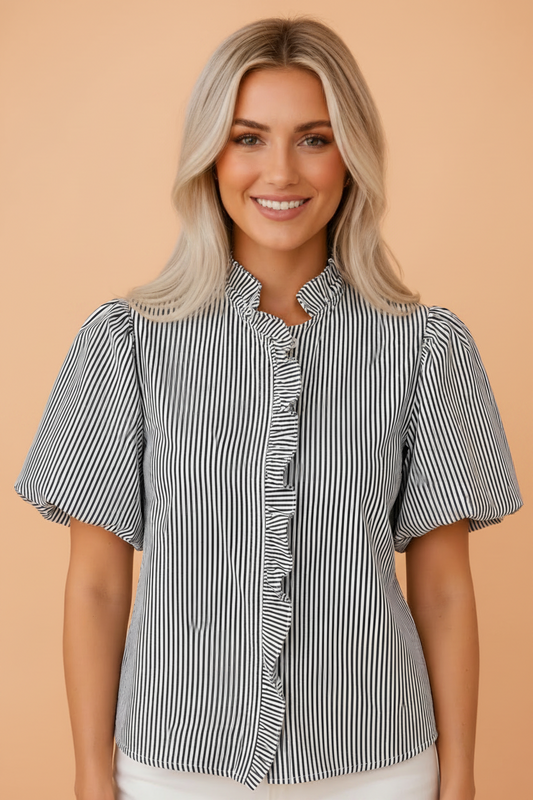 Stripe Ruffle Bubble