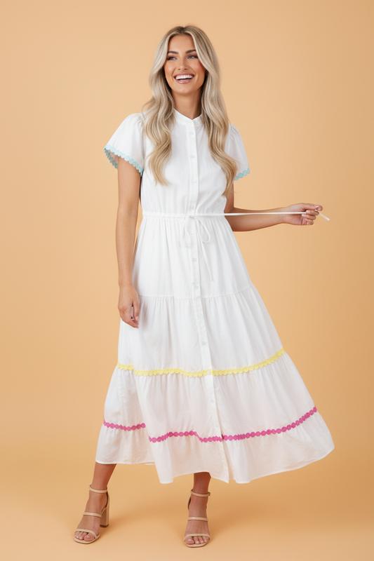 Ricrac Trim Dress