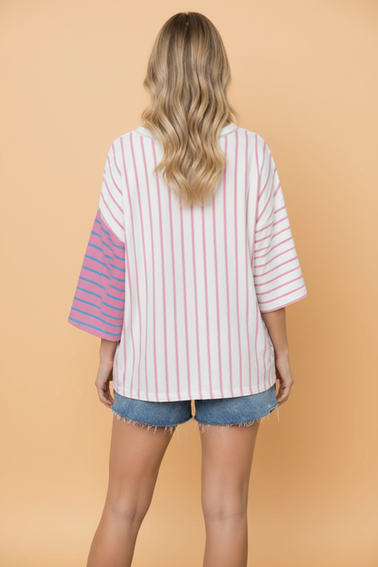 Stripe Colorblock Tee
